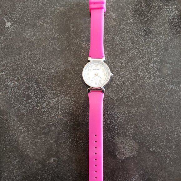 Gossip Girl Accessories Hot Pink Gossip Watch With Silicone Watch